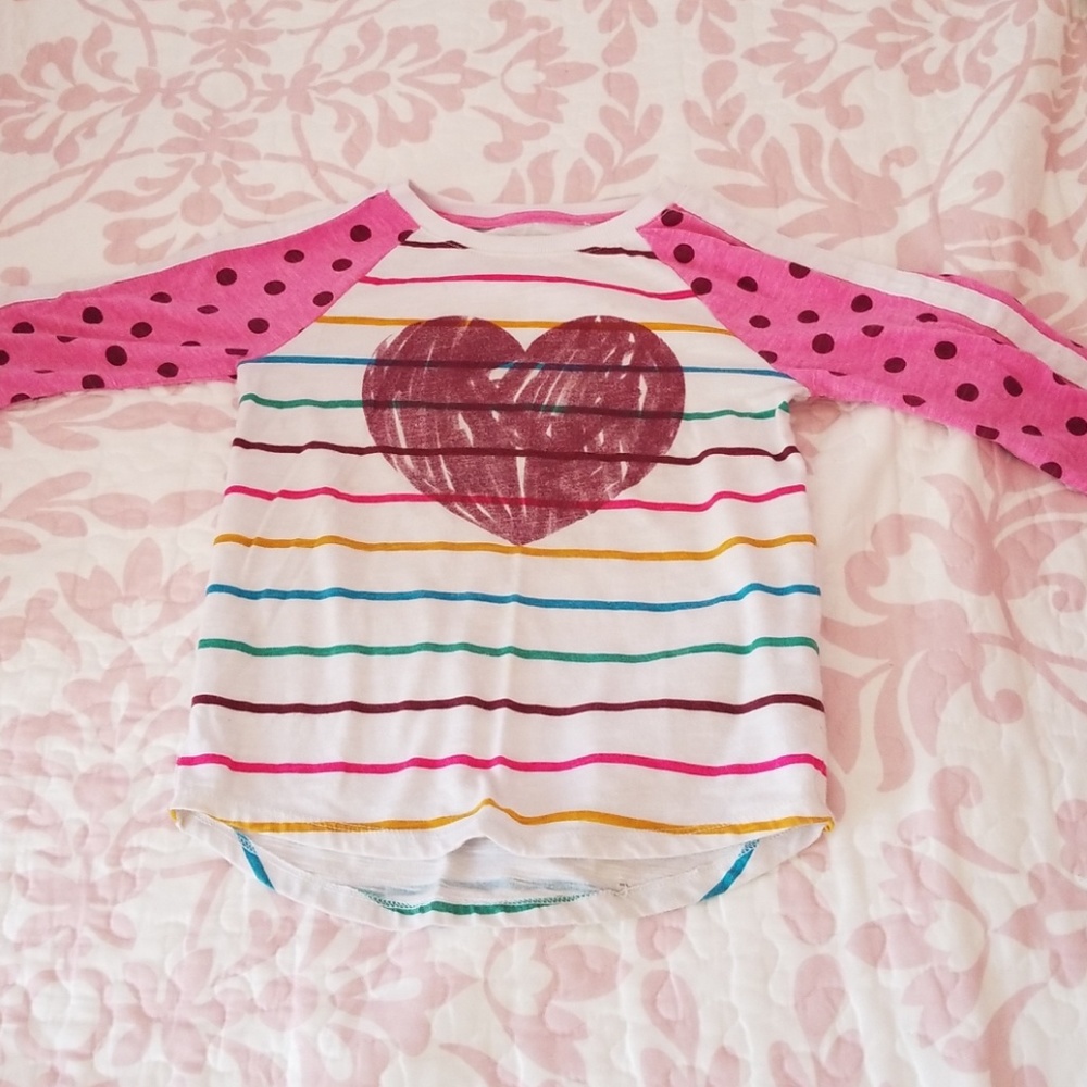 Cutie heart baseball shirt